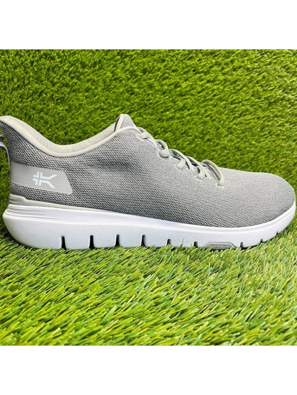 Kuru Flex Via Mens Size 13 Gray White Athletic Running Walking Shoes Sneakers